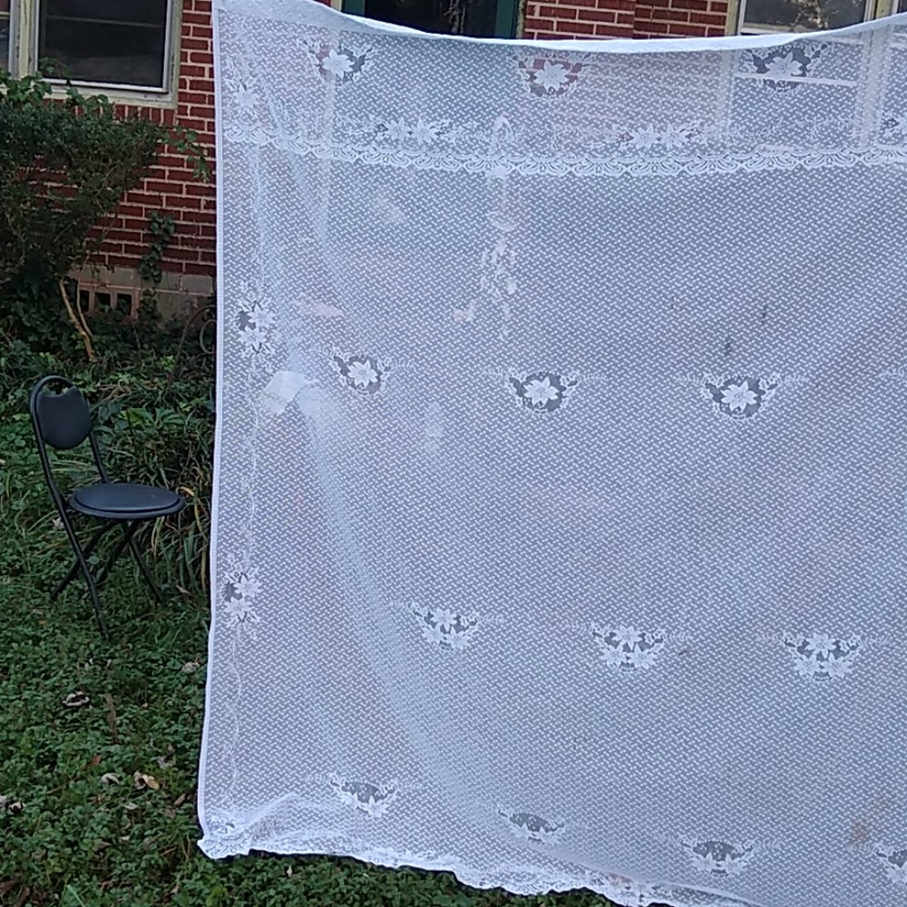 New Lace Shower Curtain